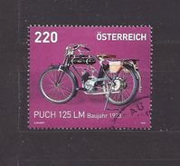 AUSTRIA  Österreich 2016 Gest Mi 3258 Yt 3086 ANK 3287 Motorräder: Puch 125 LM (1923). - Oblitérés