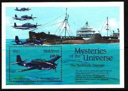 MALDIVES Avion, Plane. Mysteries Of The Universe. Yvert BF 275. MNH ** Neuf Sans Charniere - Aviones
