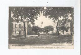 MORCENX (LANDES) 7 LA MAIRIE ET LES ECOLES  1909 - Morcenx