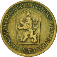 Monnaie, Tchécoslovaquie, Koruna, 1970, TTB, Aluminum-Bronze, KM:50 - Czechoslovakia
