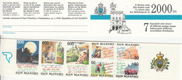 1992 San Marino Tourism Cars Motorcycles  Complete Booklet Carnet "unexploded"    MNH - Postzegelboekjes