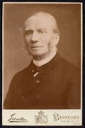 SUPERBE VIEILLE PHOTO 16.5 X 10.5cm  BRUXELLES - PHOTO GUNTHER - MONSIEUR AVEC ROUFLAQUETTES - SIDEBURNS - Side Whiskers - Old (before 1900)