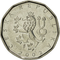 Monnaie, République Tchèque, 2 Koruny, 2002, SUP, Nickel Plated Steel, KM:9 - Repubblica Ceca