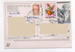 Repubblica Di San Marino - Alessandro Volta Phisic Fisica - Melograno - Music Musica - Storia Postale - Cartas & Documentos