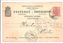 Finland. Postikortti Postkort Michel 27 KESKI-OULU. Printing/Zudruck - Entiers Postaux