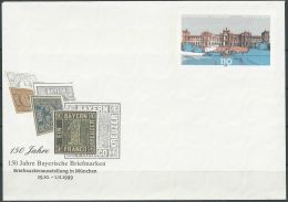 DEUTSCHLAND 1999 Mi-Nr. USo 11 GANZSACHE 150 Jahre Bayr. Briefmarken Ungebraucht - Enveloppes - Neuves