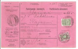 Finland.Postförskotts-Adresskort.N71 1M + 5P. 1912 - Lettres & Documents
