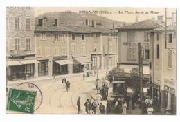 CPA Brignais -La Place Sortie De Messe- - Brignais