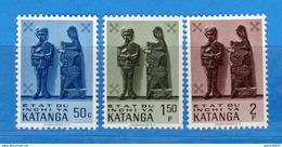 (MN1) KATANGA **- 1961 -  YVERT. 54-55-56 .  MNH.   Vedi Desrizione - Katanga