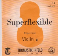 Wien Vienna Thomastik Violin Strings Envelope Label Empty - Accessoires, Pochettes & Cartons