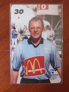 Telemar Inductive Phonecard, Beach Soccer Player Wears McDonald's Shirt, 1/10, Mint(only5000 Pcs) - Brasilien