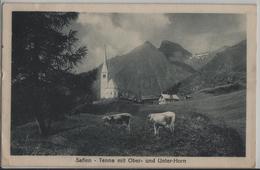 Safien - Tenna Mit Ober- Und Unter-Horn - Kühe, Vaches - Photo: M. Maggi No. 657 - Tenna