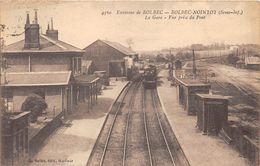 76-BOLBEC-NOINTOT- ENVIRONS DE BOLBEC- LA GARE, VUE PRISE DU PONT - Bolbec