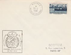 Nouméa 28.05.1958 - Cachet OMS Organisation Mondiale De La Santé - Health - Storia Postale