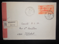 France Lettre Recommande De Selestat 1986 - 1960-.... Lettres & Documents