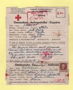 Formule Croix Rouge - Alger Vichy Marseille - 3-12-1943 - Guerre De 1939-45