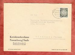 Brief, EF Dienstmarke, Kreiskrankenhaus Naumburg, Nach Glauchau 1957 (40456) - Covers & Documents
