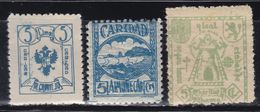 LOTE 2189  ///  (C100) GUERRA CIVIL ALGARINEJO (Nº10) - ALMUÑECAR (Nº3) . ALHAMA (Nº5)  TEMA CARIDAD - Vignette Della Guerra Civile