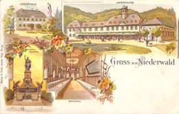 Gruss Aus Nierderwald (Litho Multiview, Müller) - Rüsselsheim