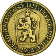 Monnaie, Tchécoslovaquie, Koruna, 1963, TTB, Aluminum-Bronze, KM:50 - Czechoslovakia
