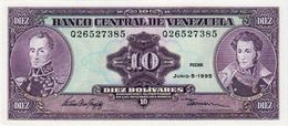 VENEZUELA 10 BOLIVIARES BANKNOTE 1995 PICK NO.61 UNCIRCULATED UNC - Venezuela