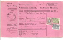 Finland.Postförskottadreskort  Kajaani 1912. 0,65M - Briefe U. Dokumente