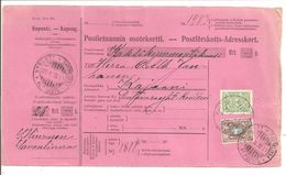 Finland.Postförskottadreskort  Nyslott>Kajaani 1912. 0,45M - Storia Postale