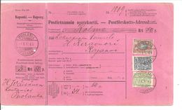 Finland.Postförskottadreskort  Puolanka>Kajaani 1912. 0,65M - Covers & Documents