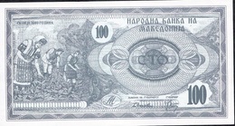 MACEDONIA P4 100 DENARI 1992   UNC. - Noord-Macedonië