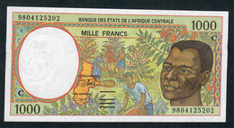 C.A.S. LETTER C CONGO  P102Ce 1000 FRANCS  (19)98   UNC. - Central African States