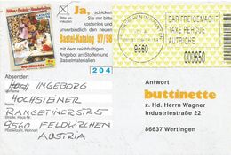 Österreich Austria 1999 Feldkirchen In Karnten 9560 ID:4 Barcoded EMA Postage Paid Card - Frankeermachines (EMA)