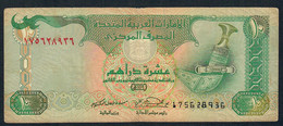 U.A.E. P20a  10 DIRHAMS  1998  FINE 2 P.h. ! - Emirats Arabes Unis