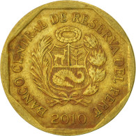 Monnaie, Pérou, 20 Centimos, 2010, Lima, TB+, Laiton, KM:306.4 - Perú