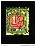 AUSTRALIA - 1947  POSTAGE   DUES  1/  REDRAWN CofA  WMK  FINE USED  SG D128 - Port Dû (Taxe)