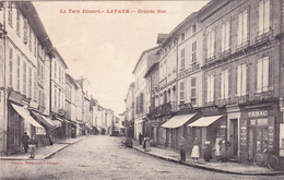 CPA Animée (81) LAVAUR Grande Rue Devanture Magasin Tabac - Lavaur