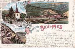 Souvenir De Baulmes / Train Yverdon St. Croix / Eglise / - Baulmes