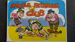 CPM PETANQUE JEUX JOUEUR DE BOULES DESSIN RAVEL 1997 AMICALE PETANQUE CLUB - Boule/Pétanque