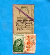 Marcophilie-Sénégal->Françe-coupon De Mandat 5950 Frs Cad Gossas-   1949 Affranchi-2 Stamp AOF 7frs - Briefe U. Dokumente