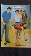 CPSM PETANQUE JEUX JOUEUR DE BOULES OH MON DIEU IL SE DECONCENTRE FEMME SEXY  ILLUSTRATEUR CARRIERE ? - Boule/Pétanque