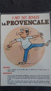 CPSM PETANQUE JEUX JOUEUR DE BOULES L ART DES BOULES LA PROVENCALE ORIGINES REGLEMENTS  DESSIN ALEXANDRE ? - Petanca