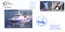 NEW ZEALAND ANTARCTIC EXPEDITION CACHET COVER, 2003 - NEW ZEALAND - JAPAN JOINT ANTARCTIC EXPEDITION, OFFICIAL SIGNATURE - Covers & Documents