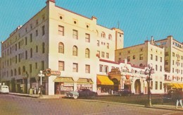 Tucson Arizona, Santa Rita Hotel, Street Scene, Autos, Drug Store Sign, C1950s Vintage Postcard - Tucson