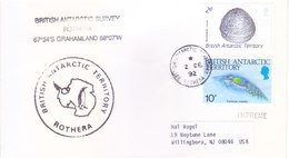 BRITISH ANTARCTIC TERRITORY - EXPEDITION COVER, 1992 - BRITISH ANTARCTIC TORRIEOTY, ROTHERA / GRAHAMLAND - Storia Postale