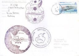 BRITISH ANTARCTIC TERRITORY - EXPEDITION COVER 1998, SPECIAL CANCELLATIONS, GERMAN POLAR AIR CREW MARKING - Covers & Documents