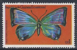 Equatorial Guinea / Guinee Equatorial 1979 Mi 1600 ** Atlides Halesus : Great Purple Hairstreak - Butterly / Papillon - Schmetterlinge