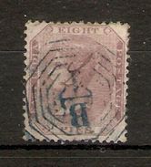 INDIA 1860 8p MAUVE SG 53 NO WATERMARK FINE USED Cat £15 - 1858-79 Compañia Británica Y Gobierno De La Reina