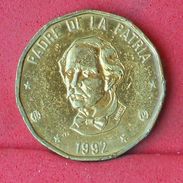 DOMINICANA 1 PESO 1992 - KM# 80,1 - (Nº18721) - Dominicaine