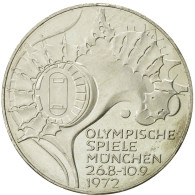 Monnaie, République Fédérale Allemande, 10 Mark, 1972, Hambourg, SPL, Argent - Sonstige & Ohne Zuordnung