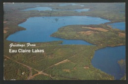 EAU CLAIRE LAKES Wisconsin Aerial View Madison 1982 - Madison