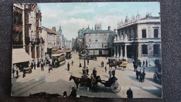 CPA IPSWICH THE CORNHILL ATTELAGE TRAMWAY ANIMATION - Ipswich